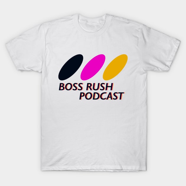 The Boss Rush Podcast Retro Logo - SGG T-Shirt by Boss Rush Media | Boss Rush Network